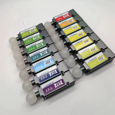 450nm 488nm 블루 레이저 30mW SMF 단일 모드 피그테일 레이저 전압 6-7.5V 출력 전력 모드 CW