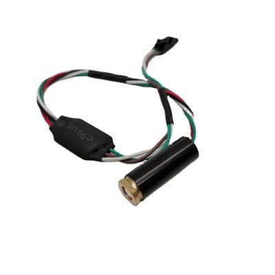 18mW 551nm 그린 라인 DPSS 레이저 모듈 최장 4mm 라인 너비 7m