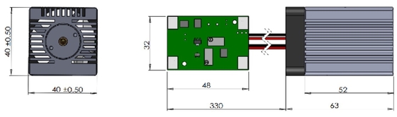 노란색 571nm 레이저 모듈 DPSS 레이저 50mW 571nm 산업용