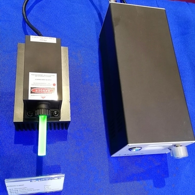 노란 빔 100mW DPSS 레이저, 60W 전력 소비 및 CW 출력 전력 모드 577nm