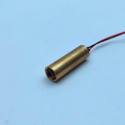 미니 8mm 노란색 레이저 모듈 PWM/50% 작업 주기 ≤5mm 레이저 레벨링 용 빔 지름