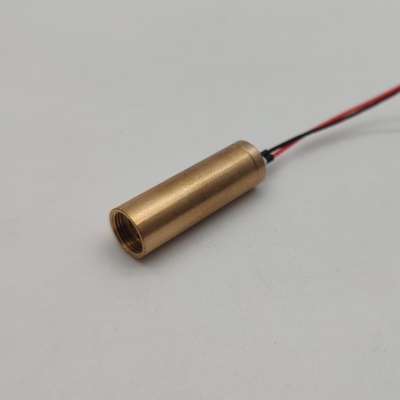 미니 8mm 노란색 레이저 모듈 PWM/50% 작업 주기 ≤5mm 레이저 레벨링 용 빔 지름