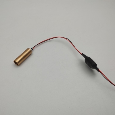 미니 8mm 노란색 레이저 모듈 PWM/50% 작업 주기 ≤5mm 레이저 레벨링 용 빔 지름