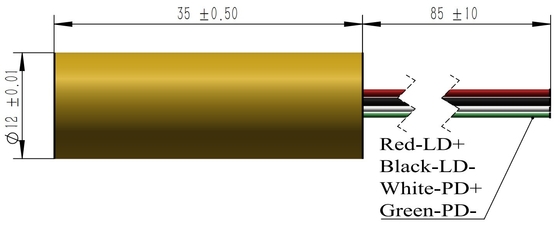 작은 크기 점 녹색 레이저 PCB 없이 532nm 무게 KG 0.01 KG CW 출력 전력 모드